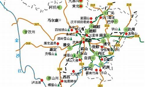 四川风景区地图全图_四川风景区地图全图高清版